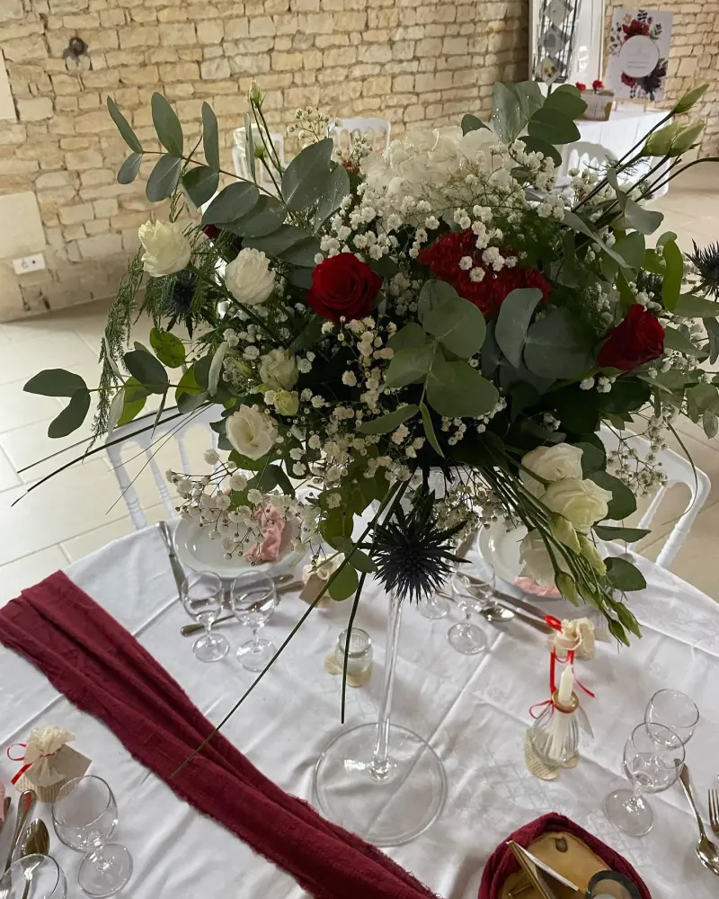 composition florale mariage