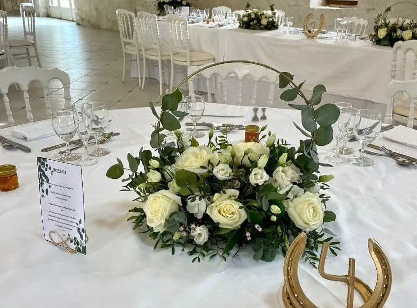 Composition mariage fleur blanche